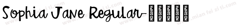 Sophia Jane Regular字体转换